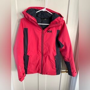 Helly Hansen Women's Pink and Black Ski Jacket